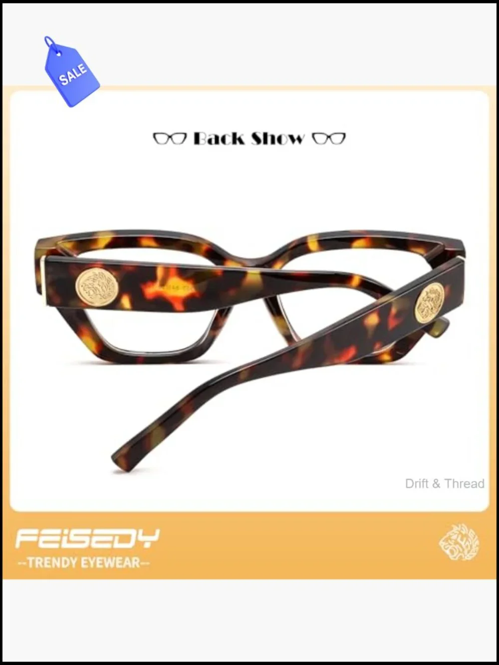 Trendy Cat Eye Blue Light Blocking Glasses for Women - Full Rim, Clear Lenses,
